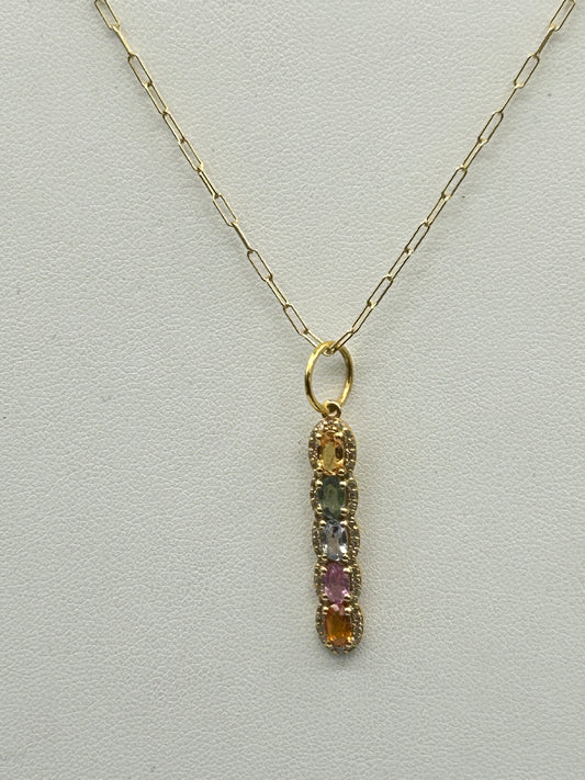 14k Solid Gold Diamond Pendants