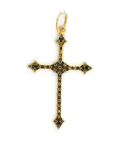 Cross 14k Solid Gold Diamond Pendants.