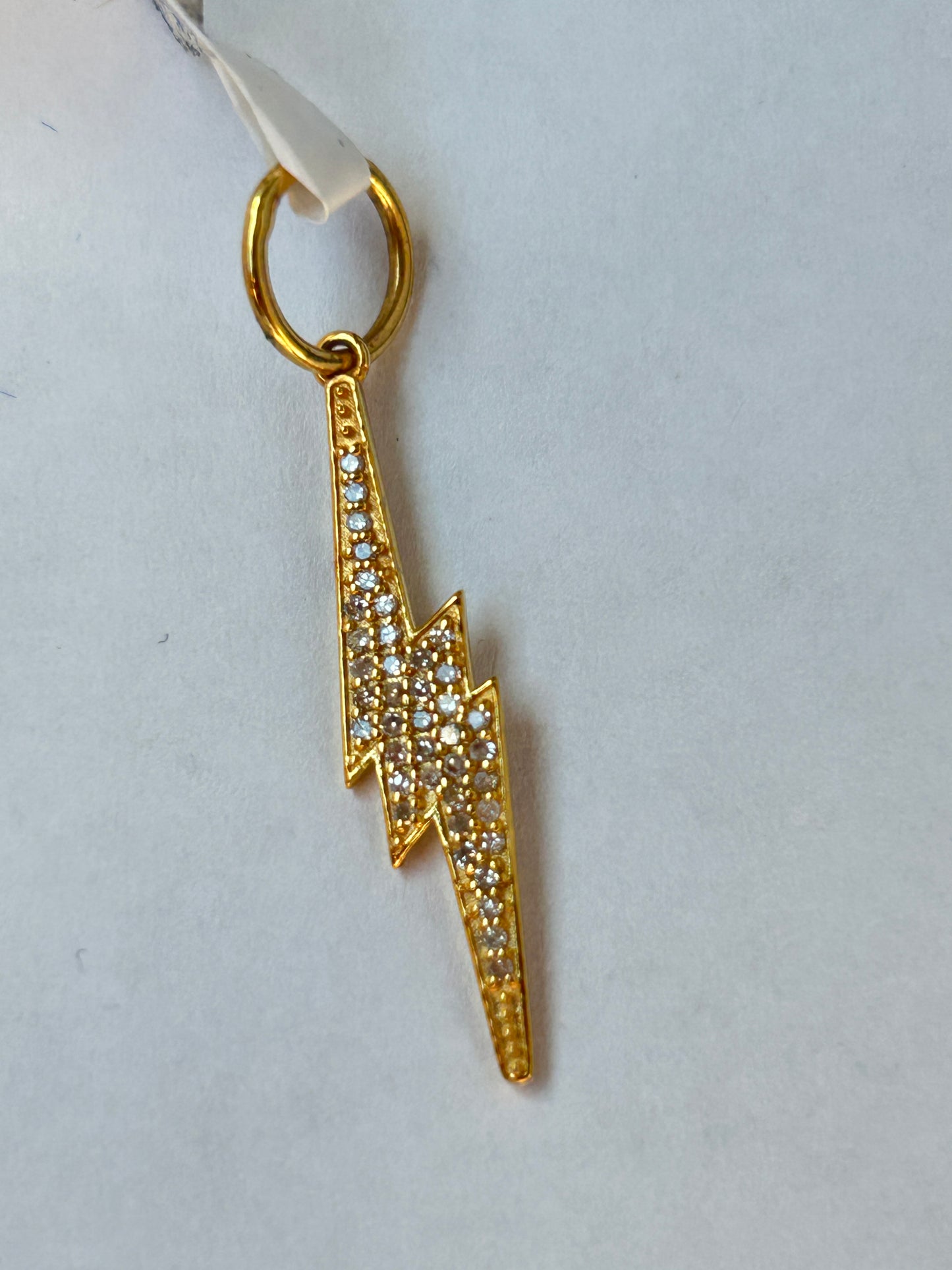 Light 14k Solid Gold Diamond Pendants