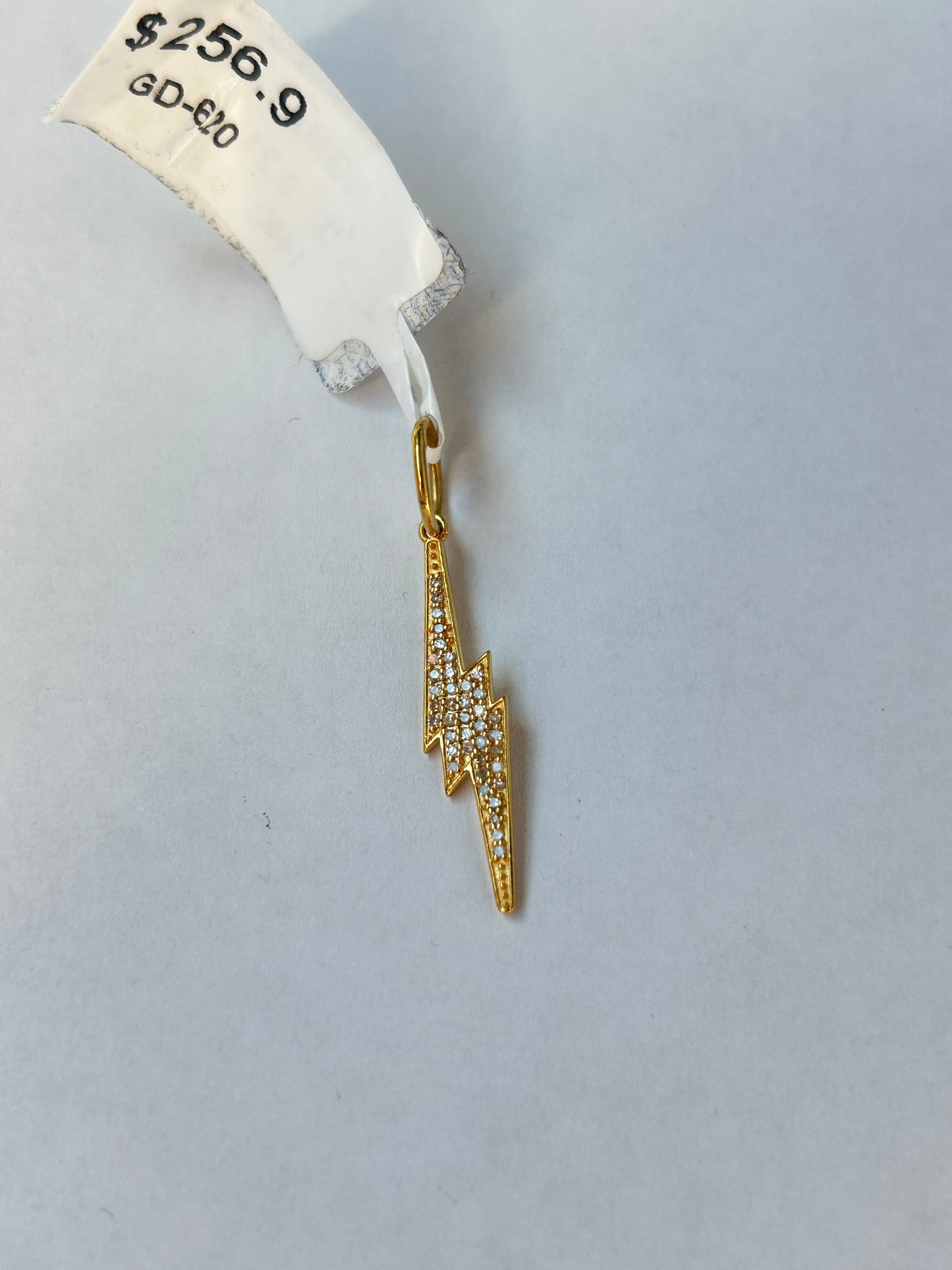 Light 14k Solid Gold Diamond Pendants