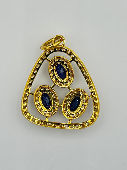 14k Solid Gold Diamond Pendants