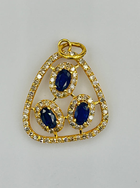 14k Solid Gold Diamond Pendants
