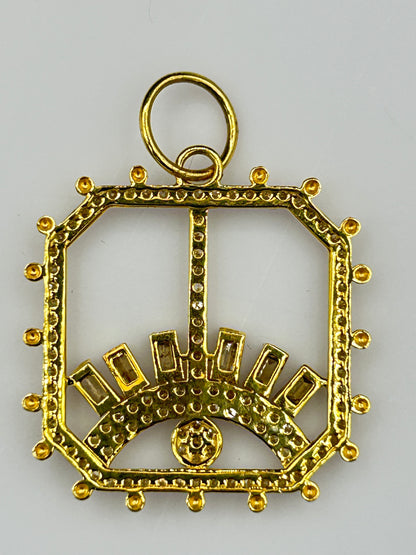 14k Solid Gold Diamond Pendants