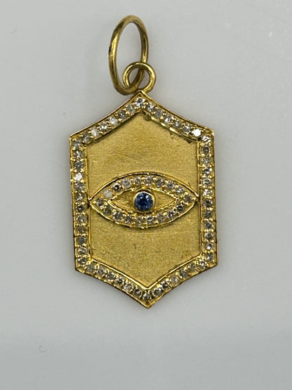 14k Solid Gold Diamond Pendants