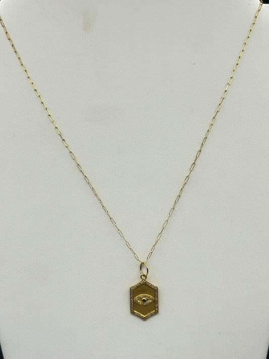 14k Solid Gold Diamond Pendants