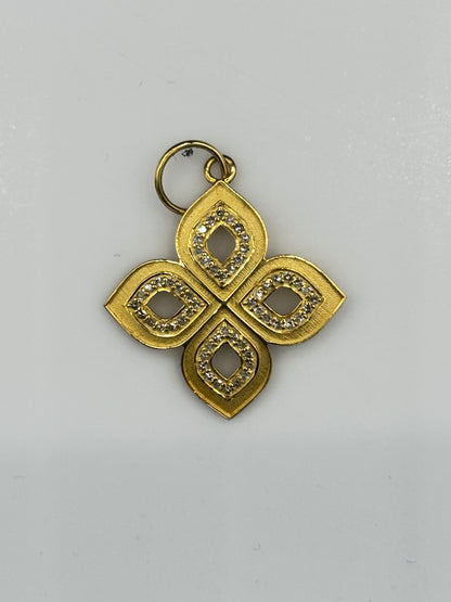 14k Solid Gold Diamond Pendants