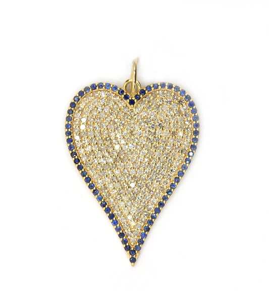 14k Gold Heart Shape Pendant