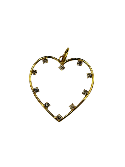 14K Gold Heart Pendants