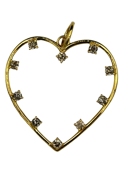 14K Gold Heart Pendants