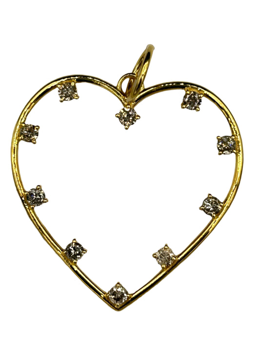 14K Gold Heart Pendants