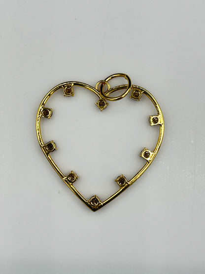 14K Gold Heart Pendants
