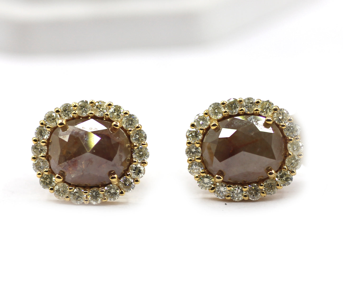 Soliten paper diamond 14k Gold Diamond Stud Earring