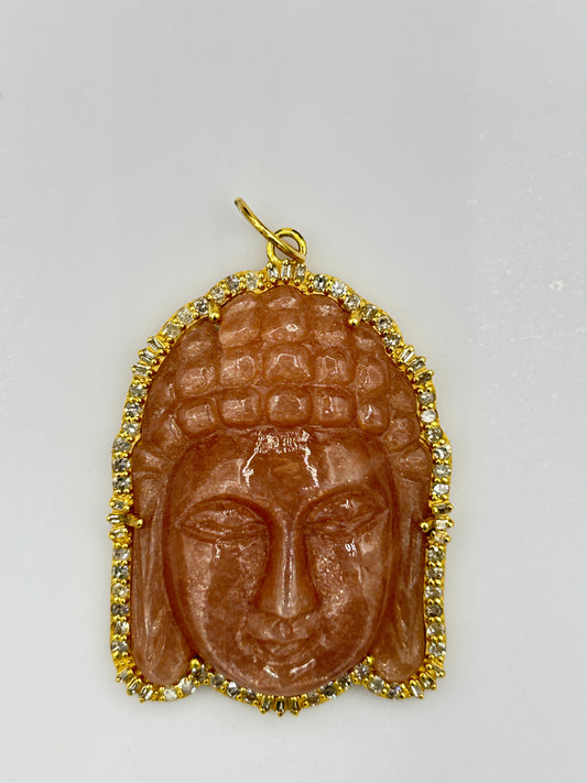 Buddha 14k Solid Gold Diamond Pendants