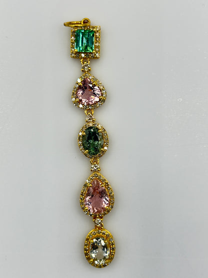 14k Solid Gold Diamond Pendants