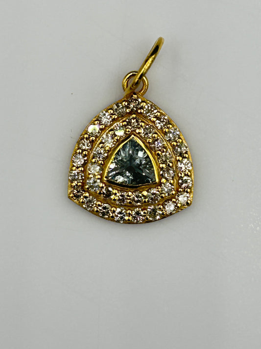 14k Solid Gold Diamond Pendants