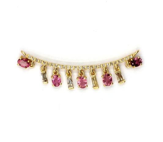 14k Solid Gold Diamond Pendants.