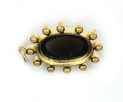 Oval 14k Solid Gold Diamond Pendants