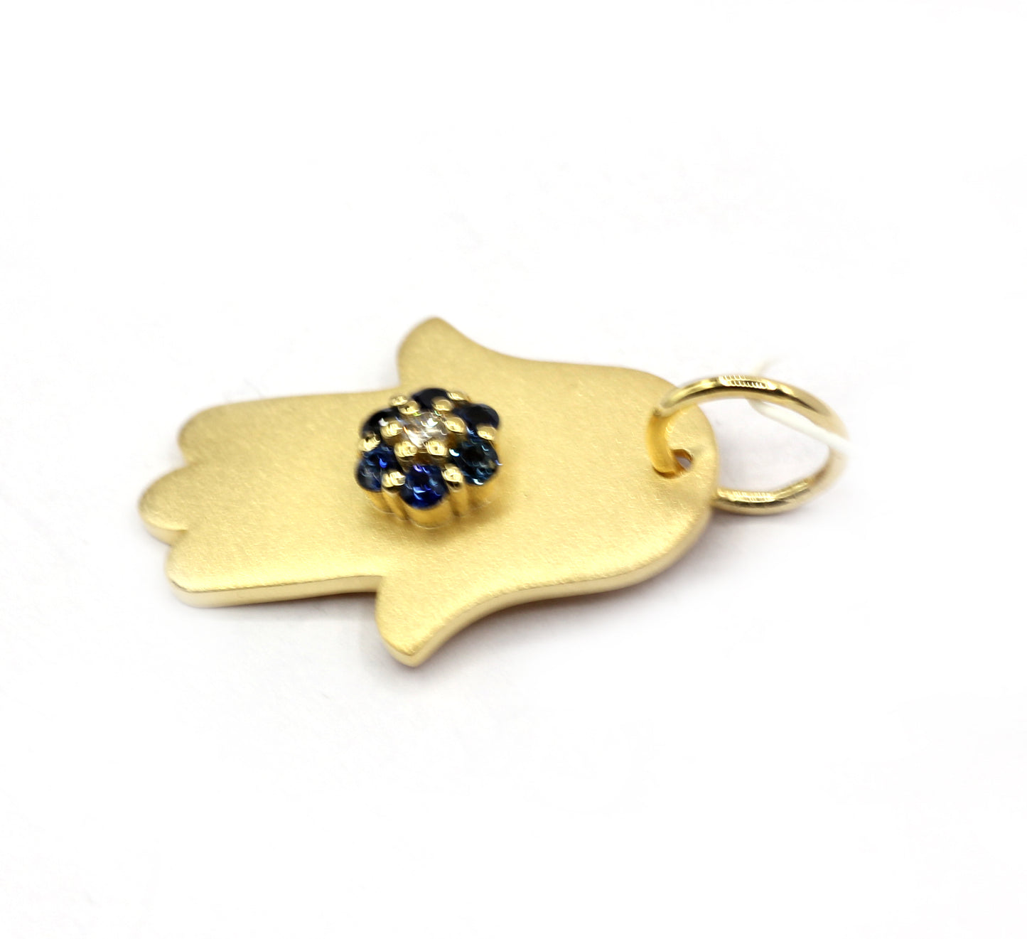 Hamsa Hand 14k Solid Gold Diamond Pendants