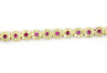 14k Solid Gold Diamond Bracelets