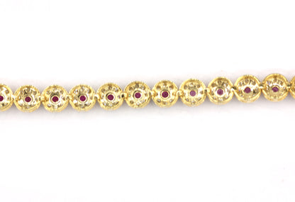 14k Solid Gold Diamond Bracelets