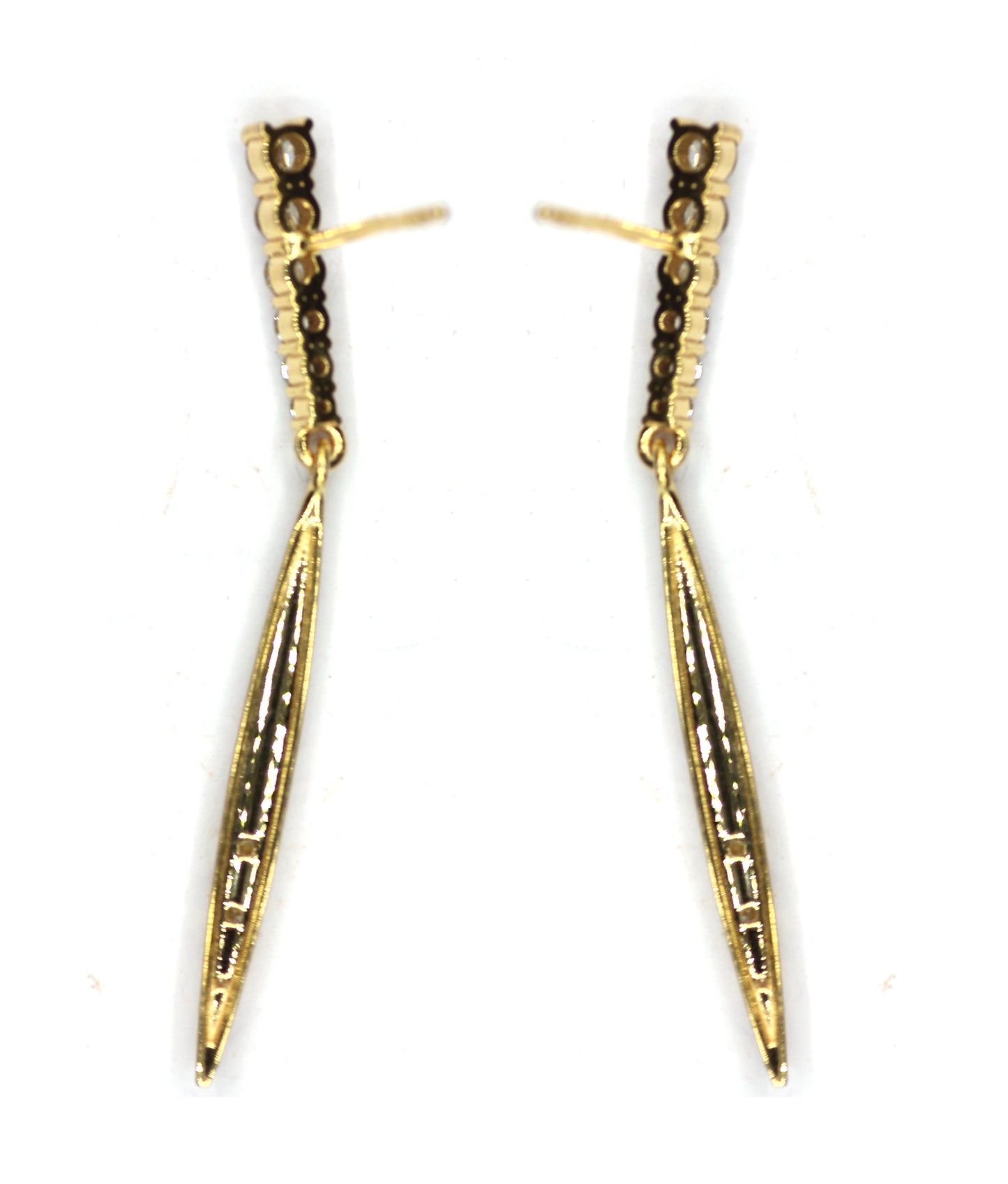 14k Gold Diamond Earring