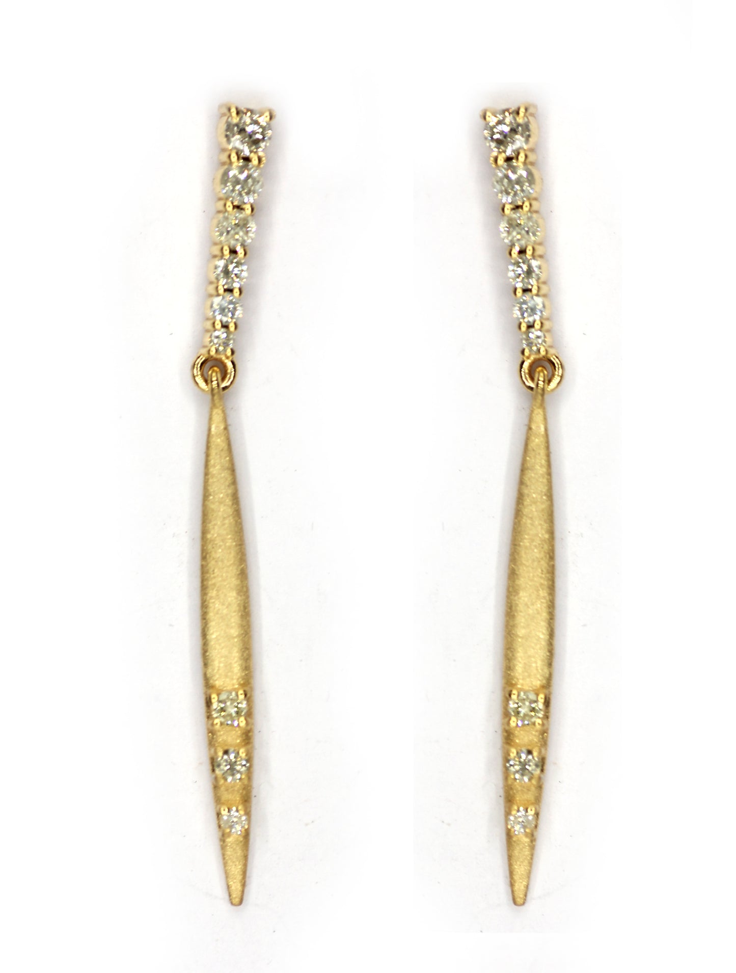 14k Gold Diamond Earring