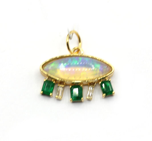 14k Solid Gold Diamond Pendants