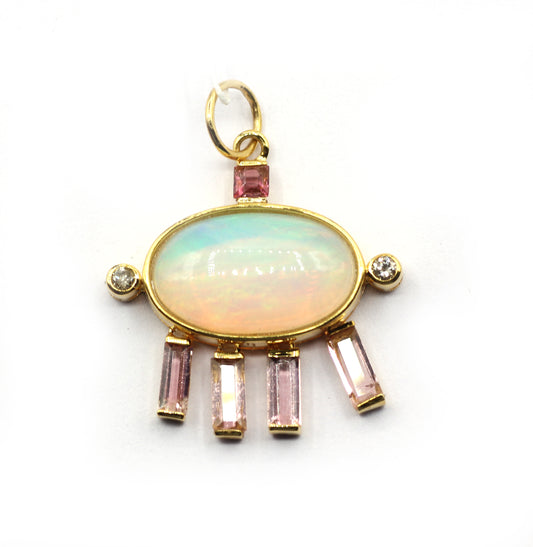14k Solid Gold Diamond Pendants