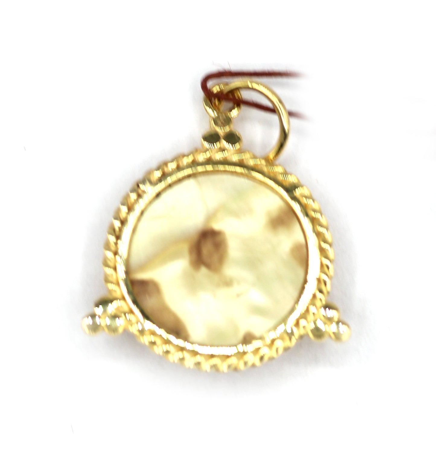 Pearl 14k Solid Gold Diamond Pendant