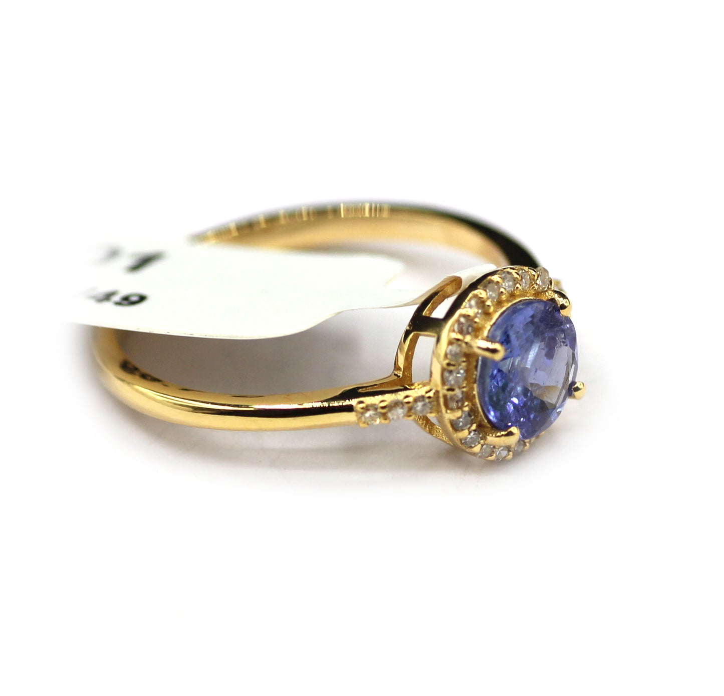 Tanzanite 14k Solid Gold Diamond Rings