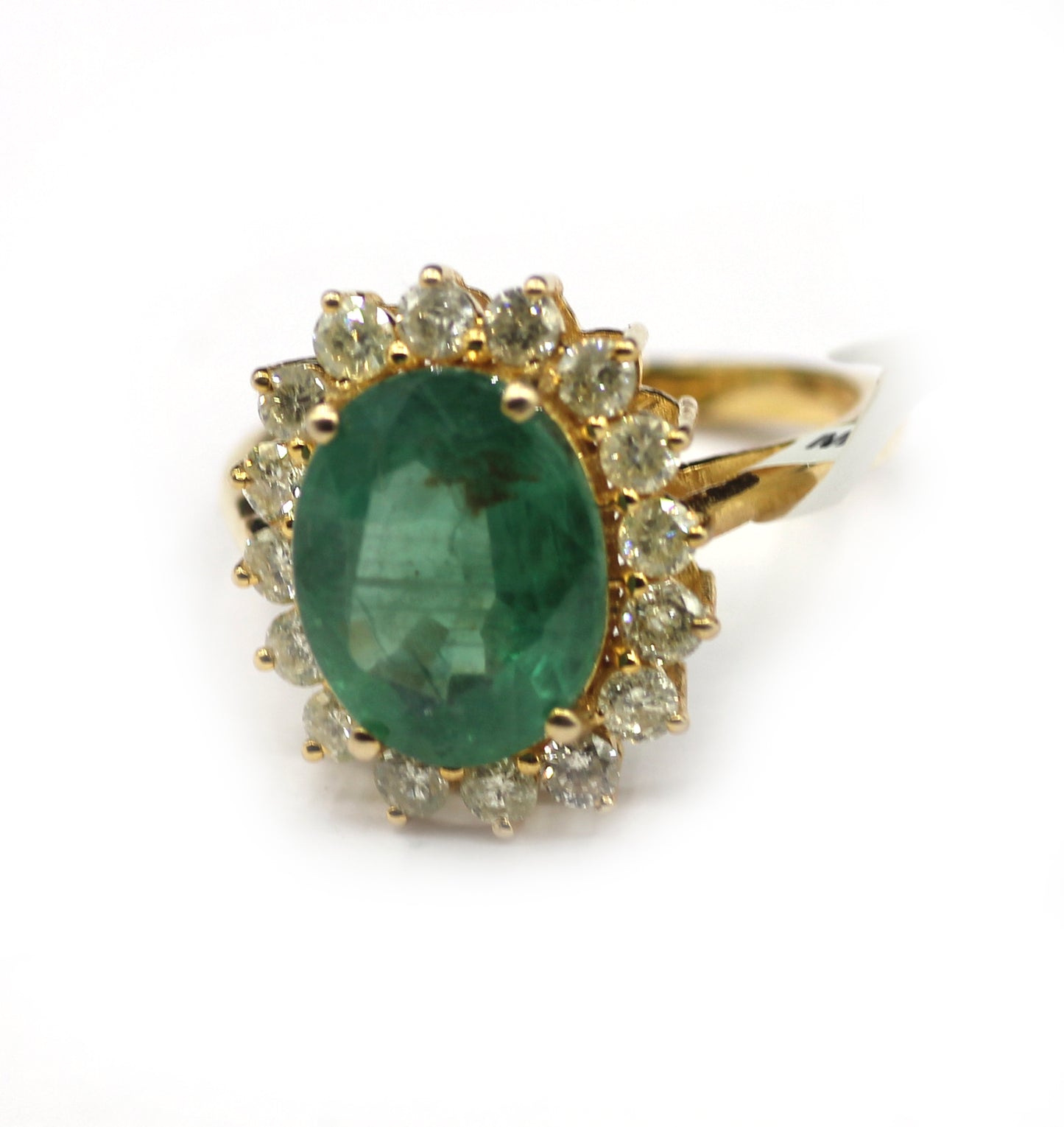 Emerald 14k Solid Gold Diamond Rings