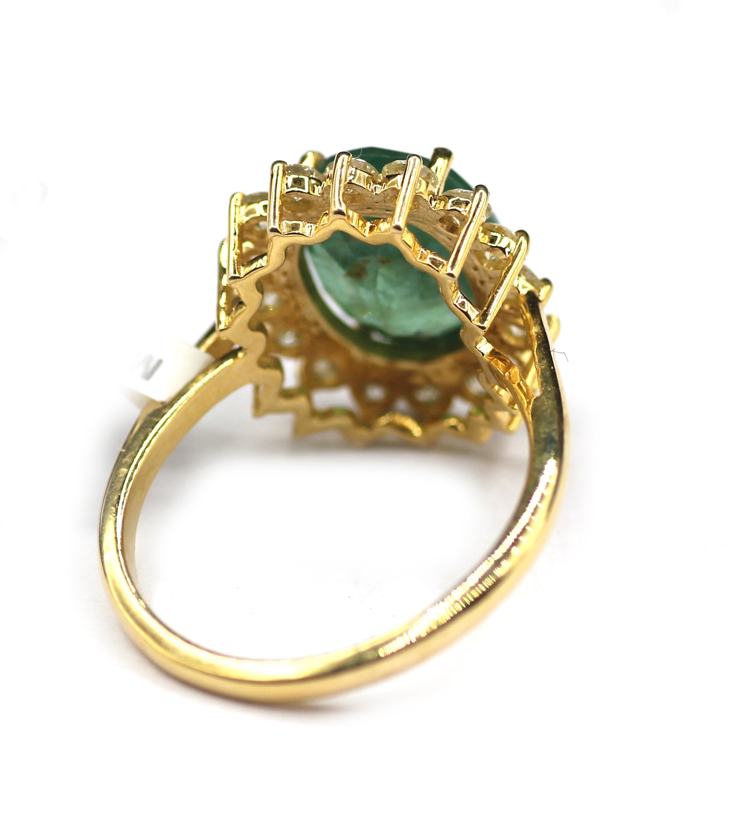 Emerald 14k Solid Gold Diamond Rings