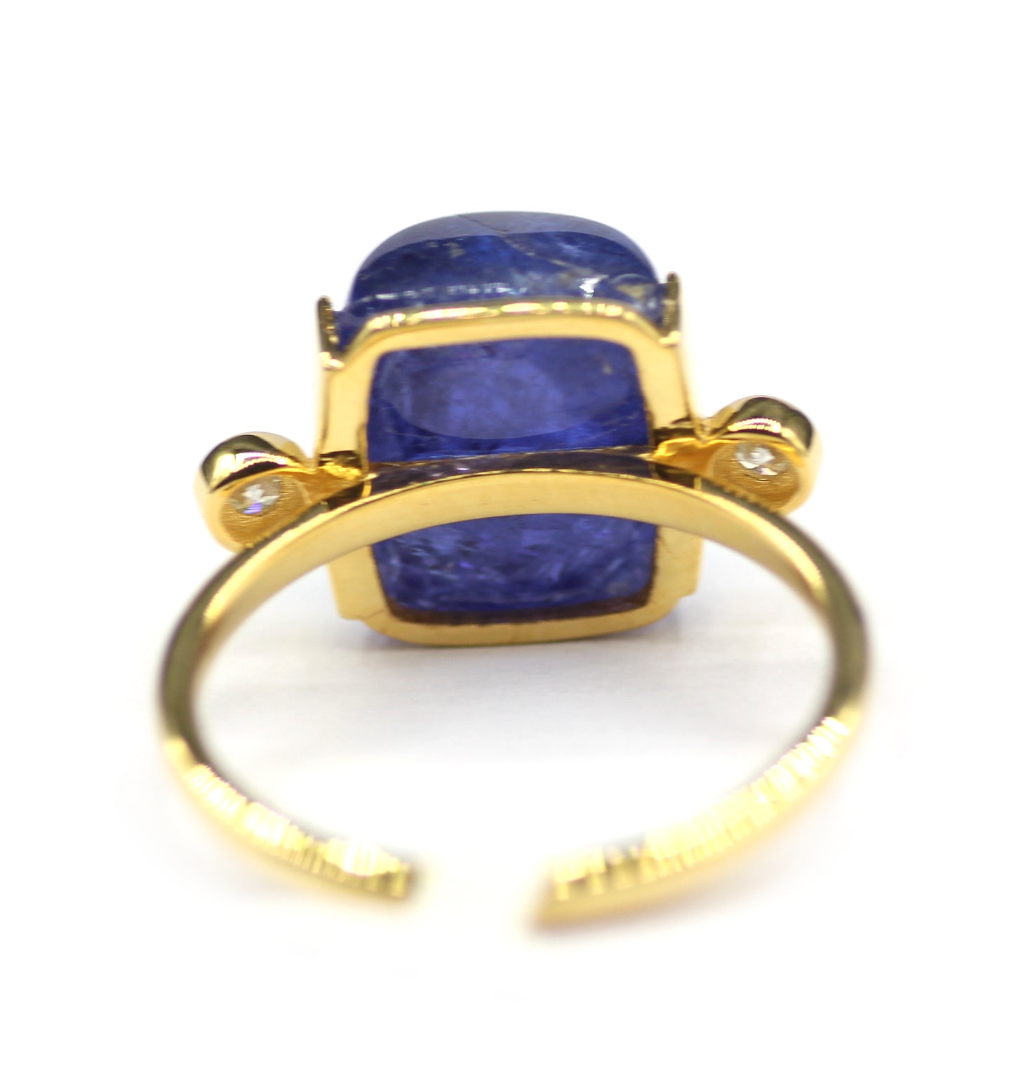Tanzanite 14k Solid Gold Diamond Rings
