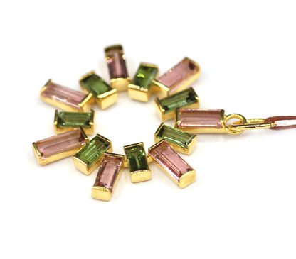 Tourmaline 14k Solid Gold Pendant