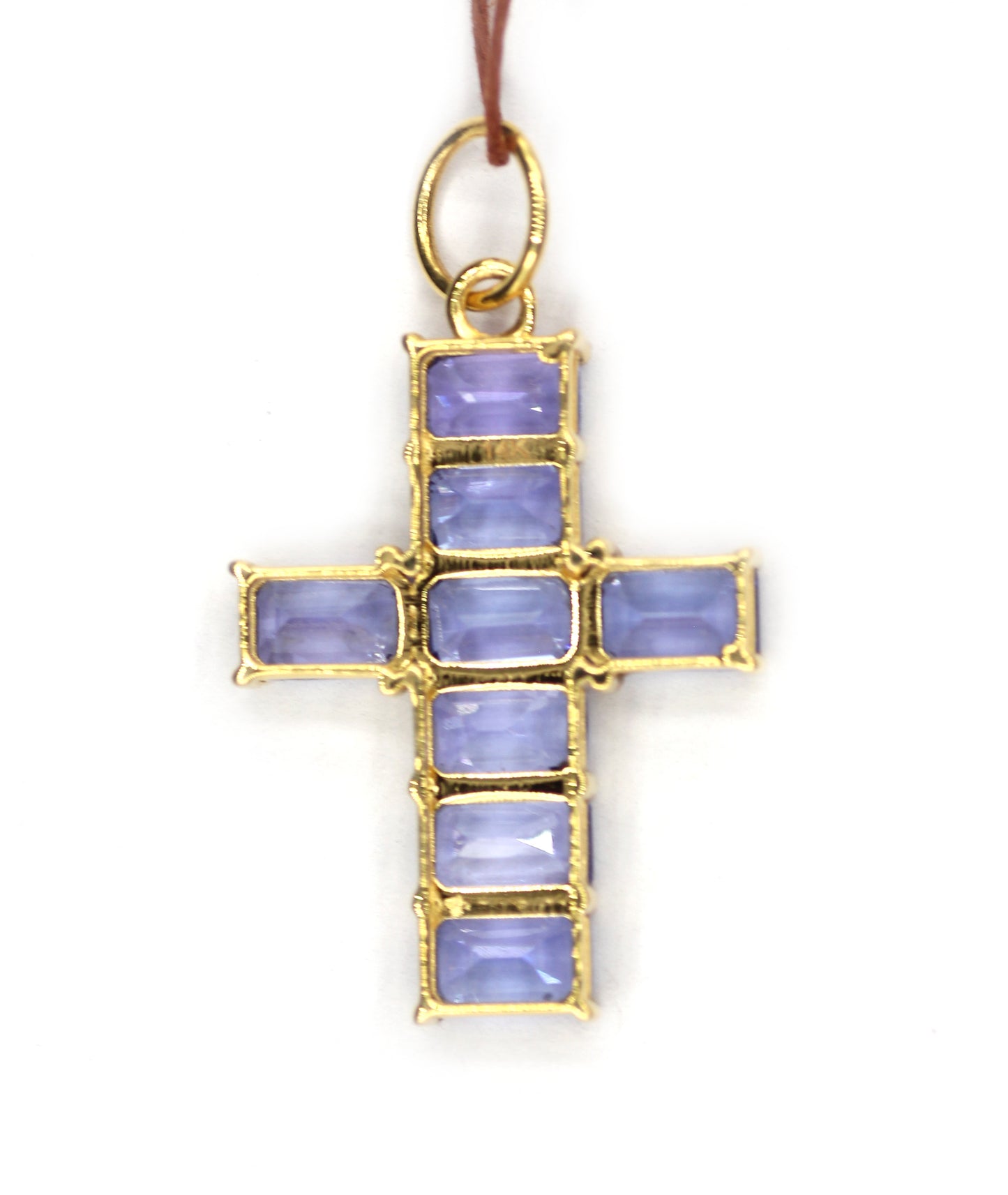 Cross 14k Solid Gold Tanzanite Pendant