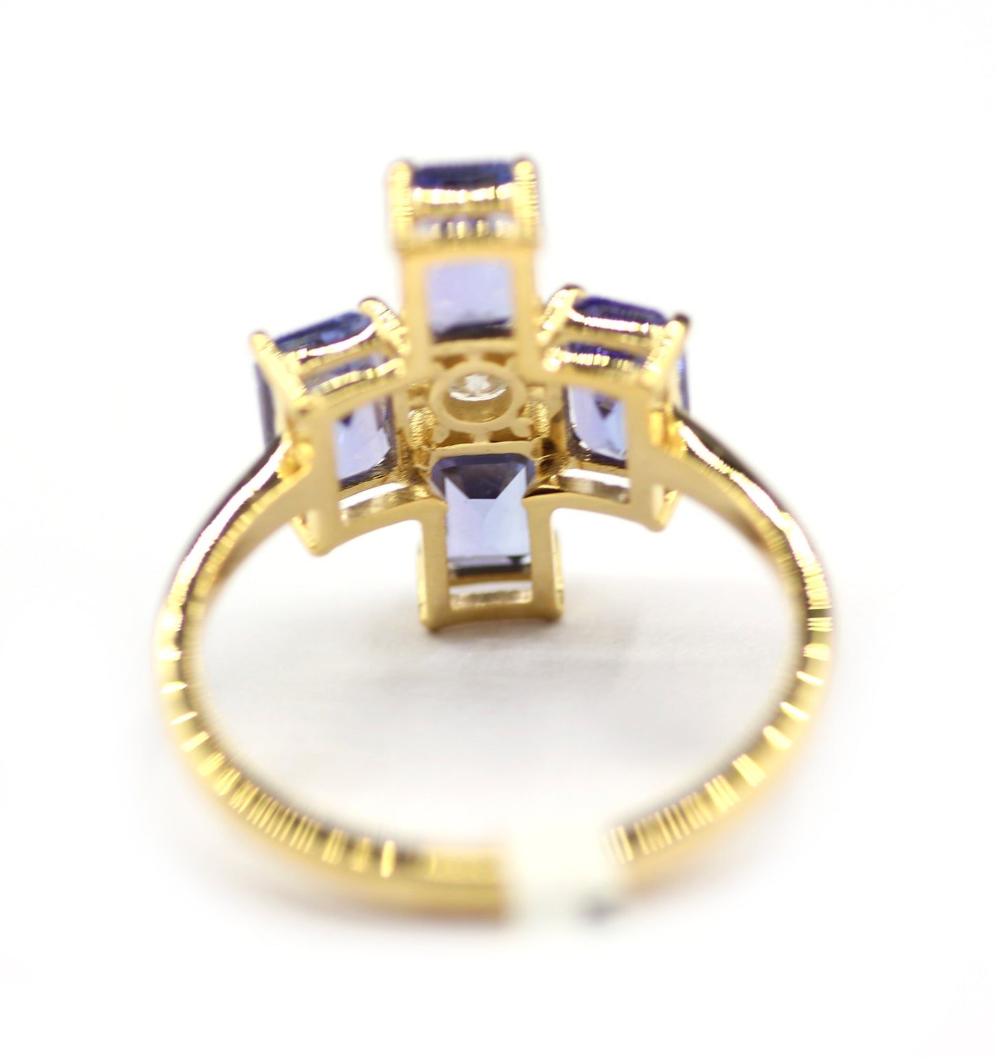 Tanzanite 14k Solid Gold Diamond Rings