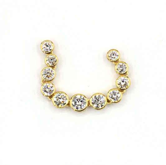 14k Solid Gold CVD Diamond Pendants