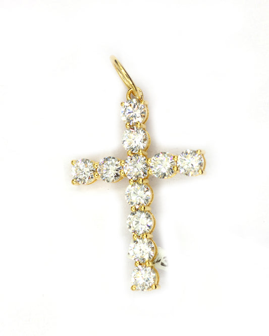 Cross 14k Solid Gold CVD Diamond Pendants