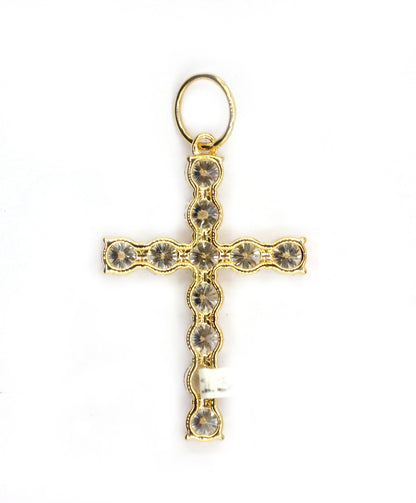 Cross 14k Solid Gold CVD Diamond Pendants