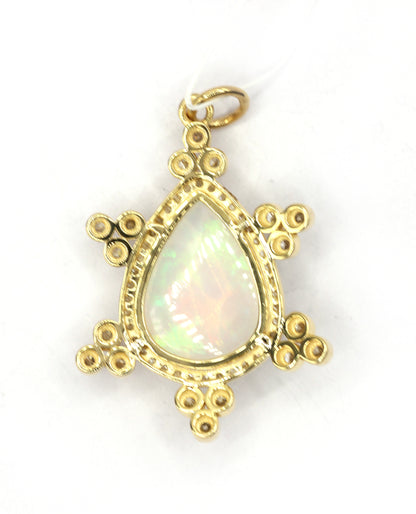 14k Solid Gold Diamond Pendants