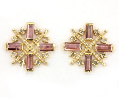14k Gold Diamond  Stud Earring