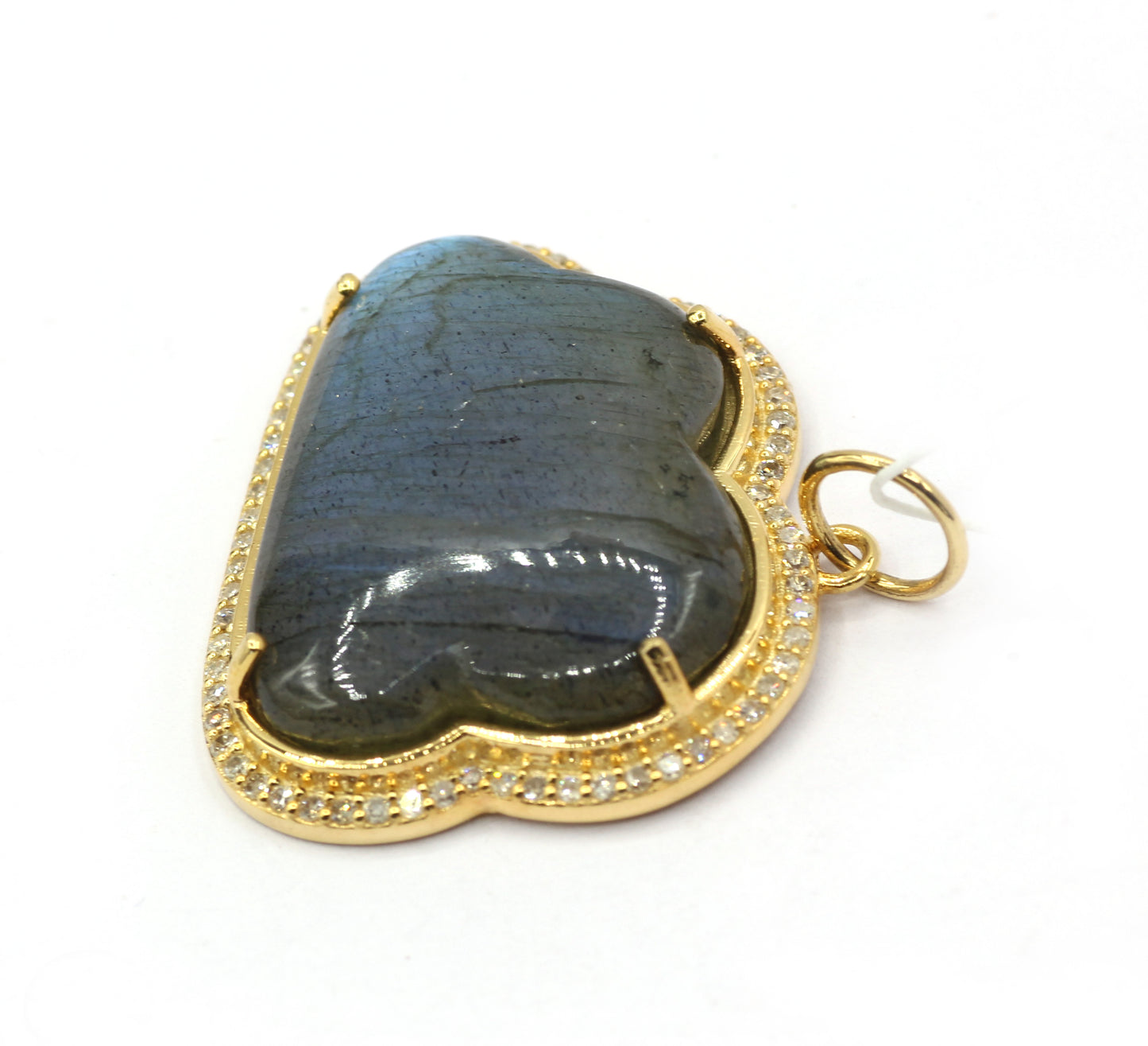 Cloud 14k Solid Gold Diamond Pendants