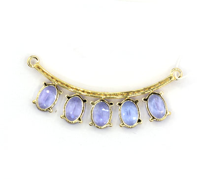 Tanzanite 14k Solid Gold Diamond Pendants