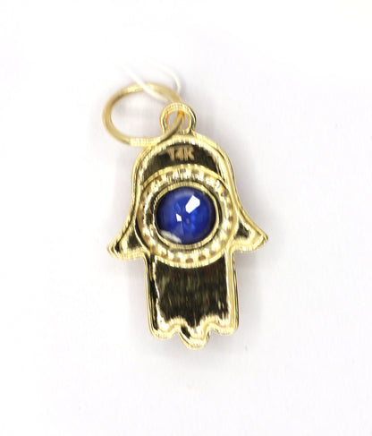 Hamsa Hand 14k Solid Gold Diamond Pendants