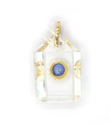 Crystal 14k Solid Gold Diamond Pendants