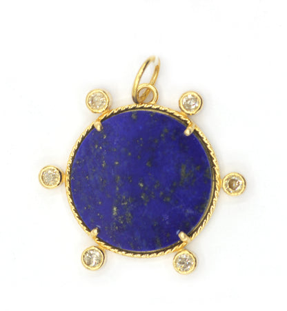 14k Solid Gold Diamond Pendants