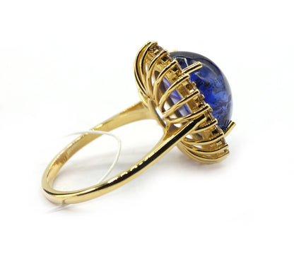 Tanzanite 14k Solid Gold Diamond Rings