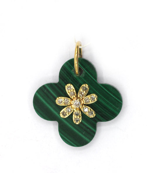 14k Solid Gold Diamond Pendants