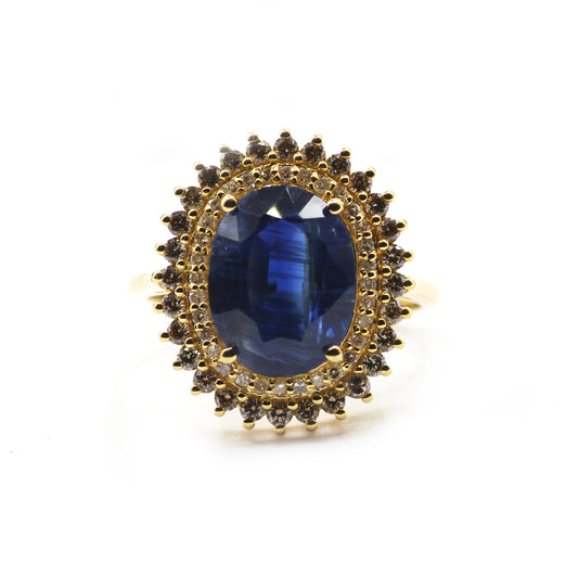 Tanzanite 14k Solid Gold Diamond Rings