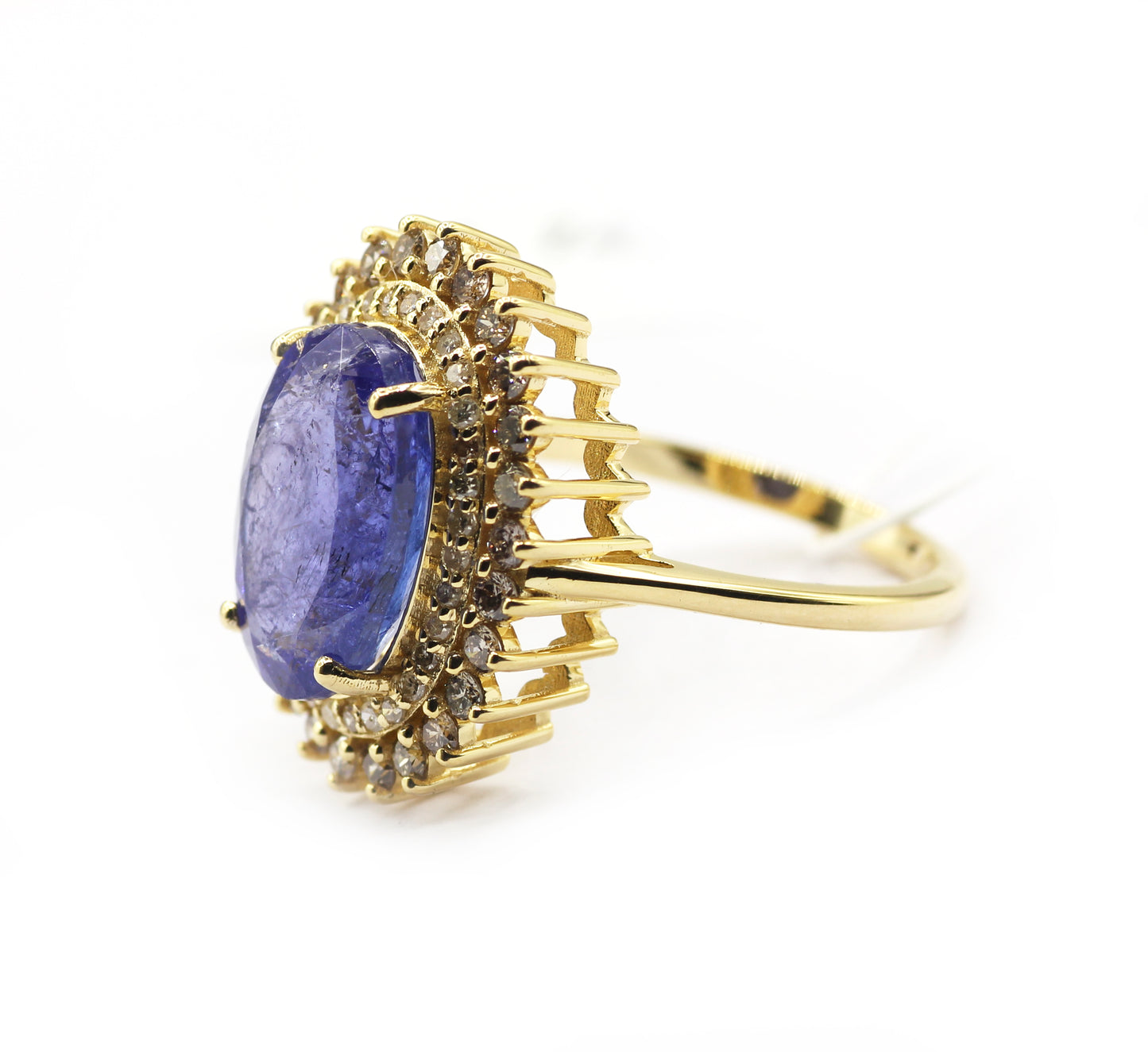Tanzanite 14k Solid Gold Diamond Rings
